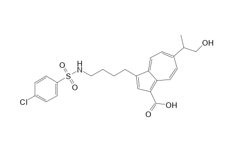 3-[4-(4-chlorobenzenesulfonylamino) butyl]-6-(2-hydroxy-1-methyl)ethylazulene-1-carboxyloic acid