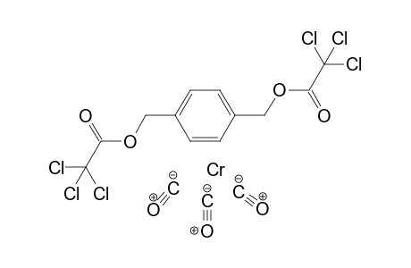 Tricarbonyl[4-(2,2,2-trichloroacetoxymethyl)benzyl trichloroacetate] chromium(0)