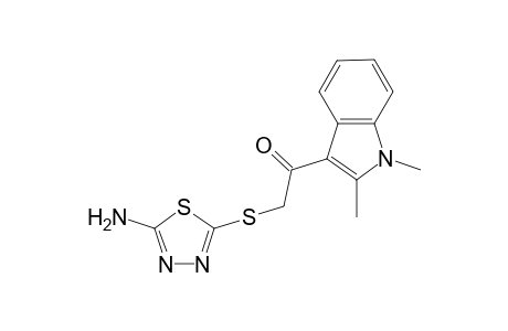 1-Ethanone, 2-[(5-amino-1,3,4-thiadiazol-2-yl)thio]-1-(1,2-dimethyl-1H-indol-3-yl)-