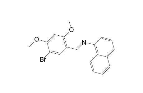 N-[(E)-(5-Bromo-2,4-dimethoxyphenyl)methylidene]-1-naphthalenamine