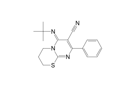 6-(t-Butylimino)-8-phenyl-3,4-dihydro-2H, 6H-pyrimido[2,1-b][1,3]thiazine-7-carbonitrile