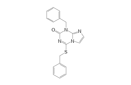 1-BENZYL-4-(BENZYLTHIO)-IMIDAZO-[1,2-A]-1,3,5-TRIAZIN-2(1H)-ONE