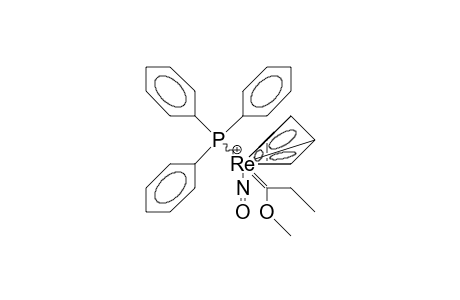 /.eta.-5/-Cyclopentadienyl-nitroso-triphenylphosphino-(1-methoxy-propylidene rhenium cation