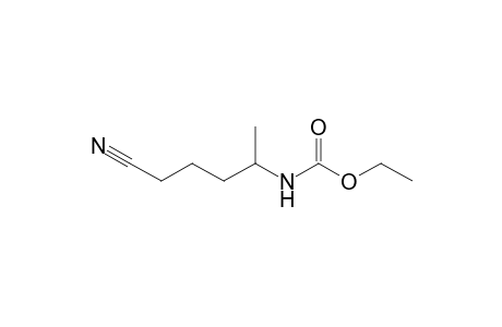 Ethyl N-(4-cyano-1-methyl-butyl)carbamate