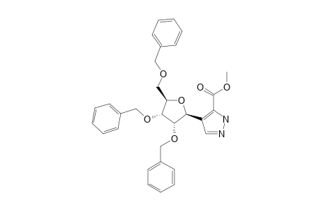 4-(2,3,5-TRI-O-BENZYL-BETA-D-RIBOFURANOSYL)-3(5)-CARBOMETHOXYPYRAZOLE
