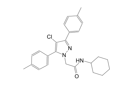 2-[4-chloro-3,5-bis(4-methylphenyl)-1H-pyrazol-1-yl]-N-cyclohexylacetamide