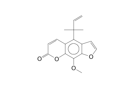 4-(1,1-Dimethyl-2-propenyl)-9-methoxy-7H-furo[3,2-g]chromen-7-one