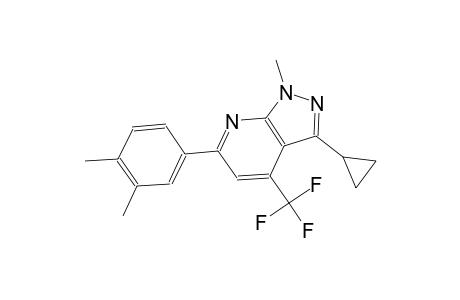 3-cyclopropyl-6-(3,4-dimethylphenyl)-1-methyl-4-(trifluoromethyl)-1H-pyrazolo[3,4-b]pyridine