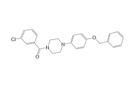benzyl 4-[4-(3-chlorobenzoyl)-1-piperazinyl]phenyl ether