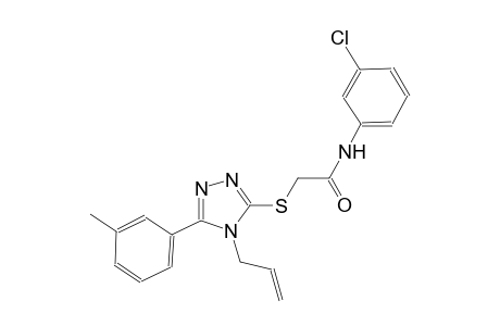 2-{[4-allyl-5-(3-methylphenyl)-4H-1,2,4-triazol-3-yl]sulfanyl}-N-(3-chlorophenyl)acetamide
