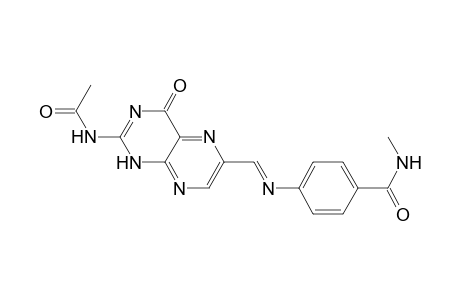 Benzamide, 4-[[[2-(acetylamino)-1,4-dihydro-4-oxo-6-pteridinyl]methylene]amino]- N-methyl-, (E)-
