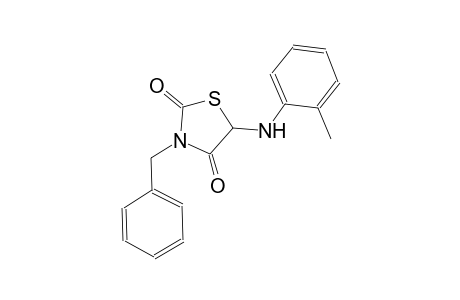 2,4-thiazolidinedione, 5-[(2-methylphenyl)amino]-3-(phenylmethyl)-