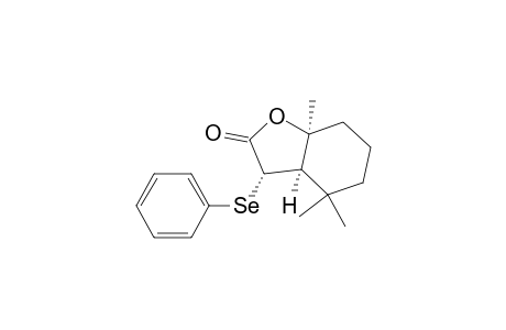 (3.alpha.,3a.alpha.,7a.alpha.)-Hexahydro-4,4,7a-trimethyl-3-(phenylseleno)-2(3H)-benzofuranone