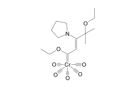 Pentacarbonyl [(2E / 2Z)-1,4-diethoxy-4-methyl-3-(1'-pyrrolidinyl)-2-pentenylidene] chromium