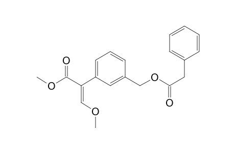 Benzeneacetic acid, alpha-(methoxymethylene)-3-[[(phenylacetyl)oxy]methyl]-, methyl ester