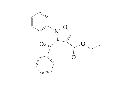 4-Isoxazolecarboxylic acid, 3-benzoyl-2,3-dihydro-2-phenyl-, ethyl ester