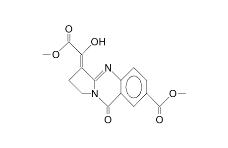 3-(Hydroxy-methoxycarbonyl-methylidene)-7-methoxycarbonyl-1,2,3,9-te trahydro-pyrrolo(2,1-B)quinazolin -9-one