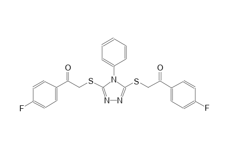 1-(4-fluorophenyl)-2-[(5-{[2-(4-fluorophenyl)-2-oxoethyl]sulfanyl}-4-phenyl-4H-1,2,4-triazol-3-yl)sulfanyl]ethanone