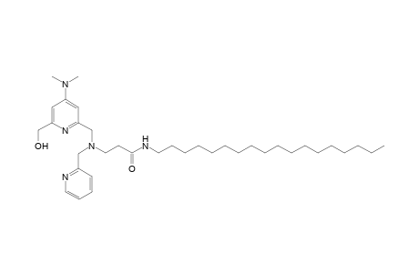 2-Hydroxymethyl-4,N,N-(dimethylamino)pyridine-6-aminomethyl-N'-2-pyridylmethylamine-N'-(3-octadecylpropionamide)