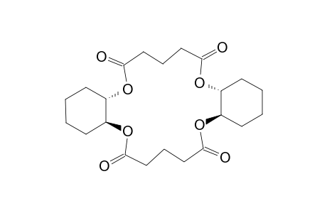 6H,17H-Dibenzo[b,k][1,4,10,13]tetraoxacyclooctadecin-6,10,17,21(7H,18 H)-tetrone, hexadecahydro-, (4aR*,11aS*,15aS*,22aR*)-