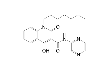 1-heptyl-4-hydroxy-2-oxo-N-(2-pyrazinyl)-1,2-dihydro-3-quinolinecarboxamide