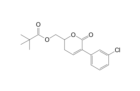 [5-(3-chlorophenyl)-6-oxidanylidene-2,3-dihydropyran-2-yl]methyl 2,2-dimethylpropanoate