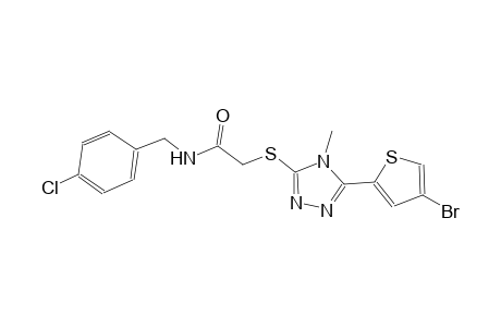 2-{[5-(4-bromo-2-thienyl)-4-methyl-4H-1,2,4-triazol-3-yl]sulfanyl}-N-(4-chlorobenzyl)acetamide