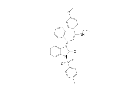 3-[(E)-3-Isopropylamino-3-(4-methoxyphenyl)-1-phenylprop-2-en-(E)-ylidene]-1-(tolyl-4-sulfonyl)-1,3-dihydroindol-2-one