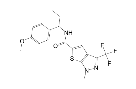 1H-thieno[2,3-c]pyrazole-5-carboxamide, N-[1-(4-methoxyphenyl)propyl]-1-methyl-3-(trifluoromethyl)-