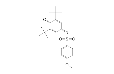 N-(4-METHOXYPHENYL)-SULFONYL-2,6-DI-TERT.-BUTYL-1,4-BENZOQUINONIMINE