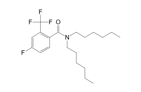 4-Fluoro-2-trifluoromethylbenzamide, N,N-dihexyl-