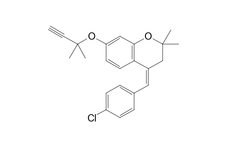 2,2-Dimethyl-7-(2-methylbut-3-yn-2-yloxy)-4-(4-chlorobenzylidene)-3,4-dihydro-2H-chromene