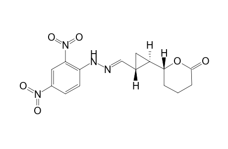 (1.alpha.-S)-N(1)-{[(2'-Oxotetrahydropyran-6'-yl)cyclopropyl]methylene}-N(2)-2",4"-dinitrophenyl)hydrazone