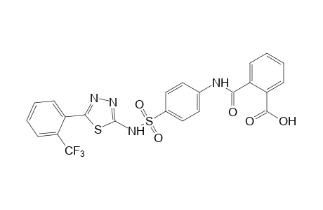 4'-{[5-(alpha,alpha,alpha-trifluoro-o-tolyl)-1,3,4-thiadiazol-2-yl]sulfamoyl}phthalanilic acid