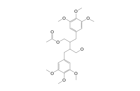 4-ACETOXY-2,3-BIS-(3,4,5-TRIMETHOXYBENZYL)-1-BUTANOL