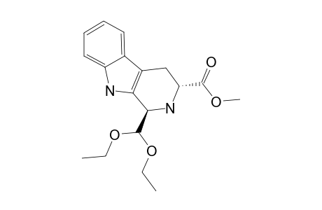 trans-(3-[Methoxycarbonyl]-1,2,3,4-tetrahydro-9H-pyrido[3,4-B]indol-1-yl)-formyl diethyl acetal