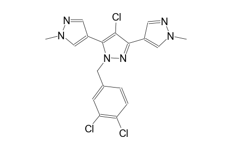 4'-chloro-1'-(3,4-dichlorobenzyl)-1,1''-dimethyl-1H,1'H,1''H-4,3':5',4''-terpyrazole