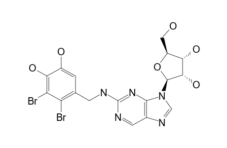 2-N-(2,3-DIBROMO-4,5-DIHYDROXYBENZYL)-9-BETA-D-RIBOFURANOSYLDEOXYGUANOSINE