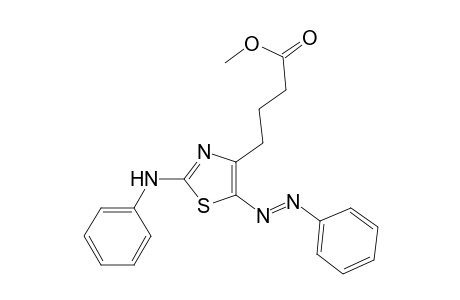 Methyl 4-[2'-phenylamino-5'-phenylazothiazol-4'-yl]-butanoate
