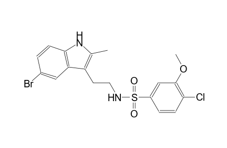 benzenesulfonamide, N-[2-(5-bromo-2-methyl-1H-indol-3-yl)ethyl]-4-chloro-3-methoxy-