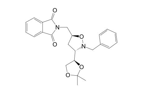 (3.alpha.,5.beta.)-3(R)-(2',2'-Dimethyl-1',3'-dioxolan-4'-yl)2-(phenylmethyl)-5-(phthalimidomethyl)-isoxazolidine