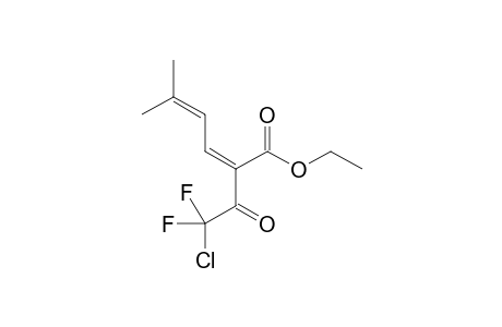Ethyl (2Z)-2-chlorodifluoroacetyl-5-methyl-2,4-hexadienoate