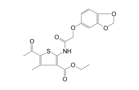 5-Acetyl-2-[[2-(1,3-benzodioxol-5-yloxy)-1-oxoethyl]amino]-4-methyl-3-thiophenecarboxylic acid ethyl ester
