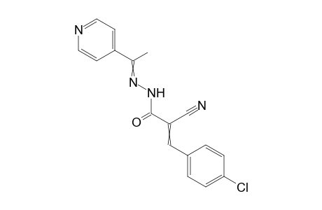 3-(4-Chlorophenyl)-2-cyano-N'-(1-(pyridin-4-yl)ethylidene)acrylohydrazide