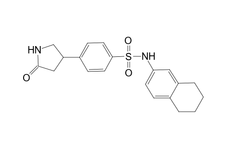 4-(5-oxopyrrolidin-3-yl)-N-(5,6,7,8-tetrahydronaphthalen-2-yl)benzene-1-sulfonamide