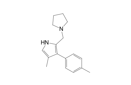 4-Methyl-2-(1-pyrrolidinylmethyl)-3-(p-tolyl)pyrrole