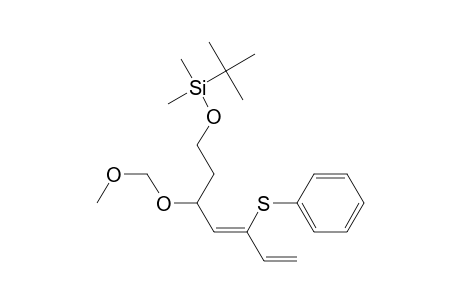 2,4,8-Trioxa-9-silaundecane, 9,9,10,10-tetramethyl-5-[2-(phenylthio)-1,3-butadienyl]-, (Z)-(.+-.)-