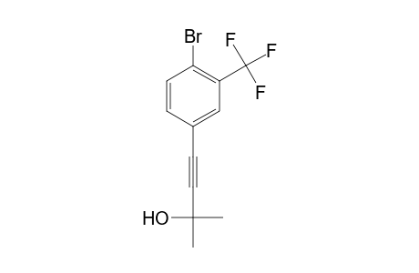 4-[4-Bromo-3-(trifluoromethyl)phenyl]-2-methylbut-3-yn-2-ol
