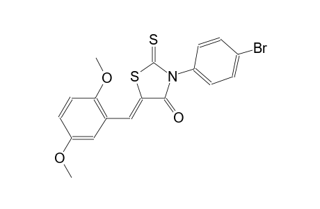 (5Z)-3-(4-bromophenyl)-5-(2,5-dimethoxybenzylidene)-2-thioxo-1,3-thiazolidin-4-one