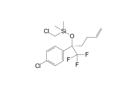 chloromethyl-[(1R)-1-(4-chlorophenyl)-1-(trifluoromethyl)pent-4-enoxy]-dimethyl-silane